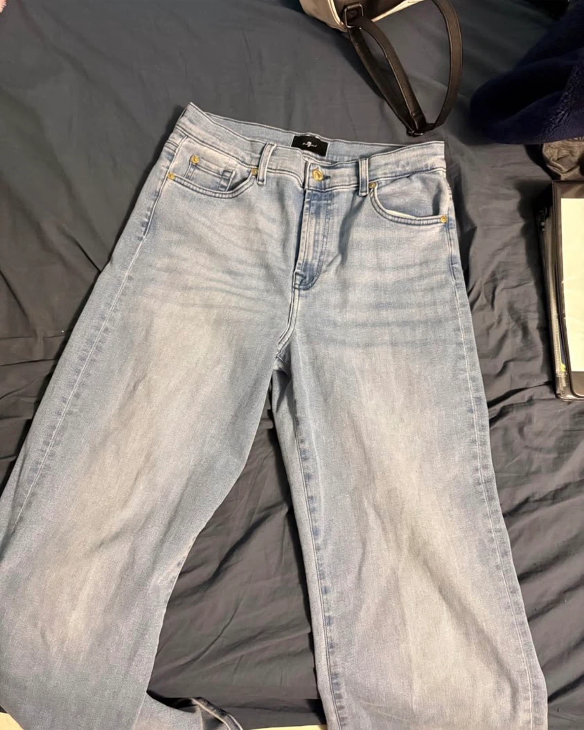 7 For All Mankind Light Wash Jeans - photo 2