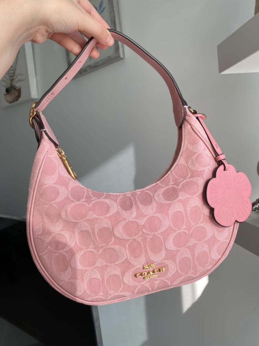 Coach Emily Signature Pink Denim Handbag
