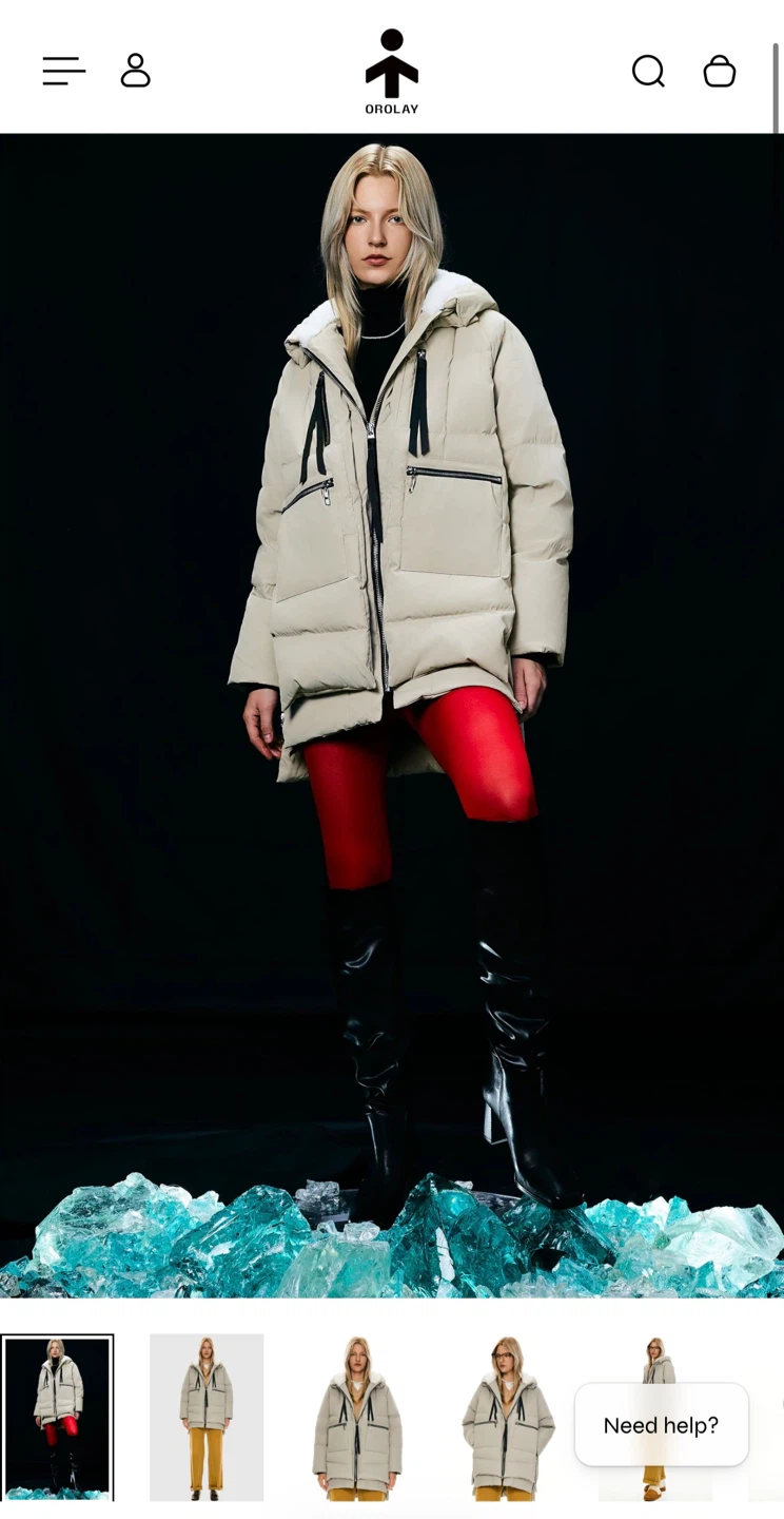 Brand New! Orolay Women's Thickened Down Jacket