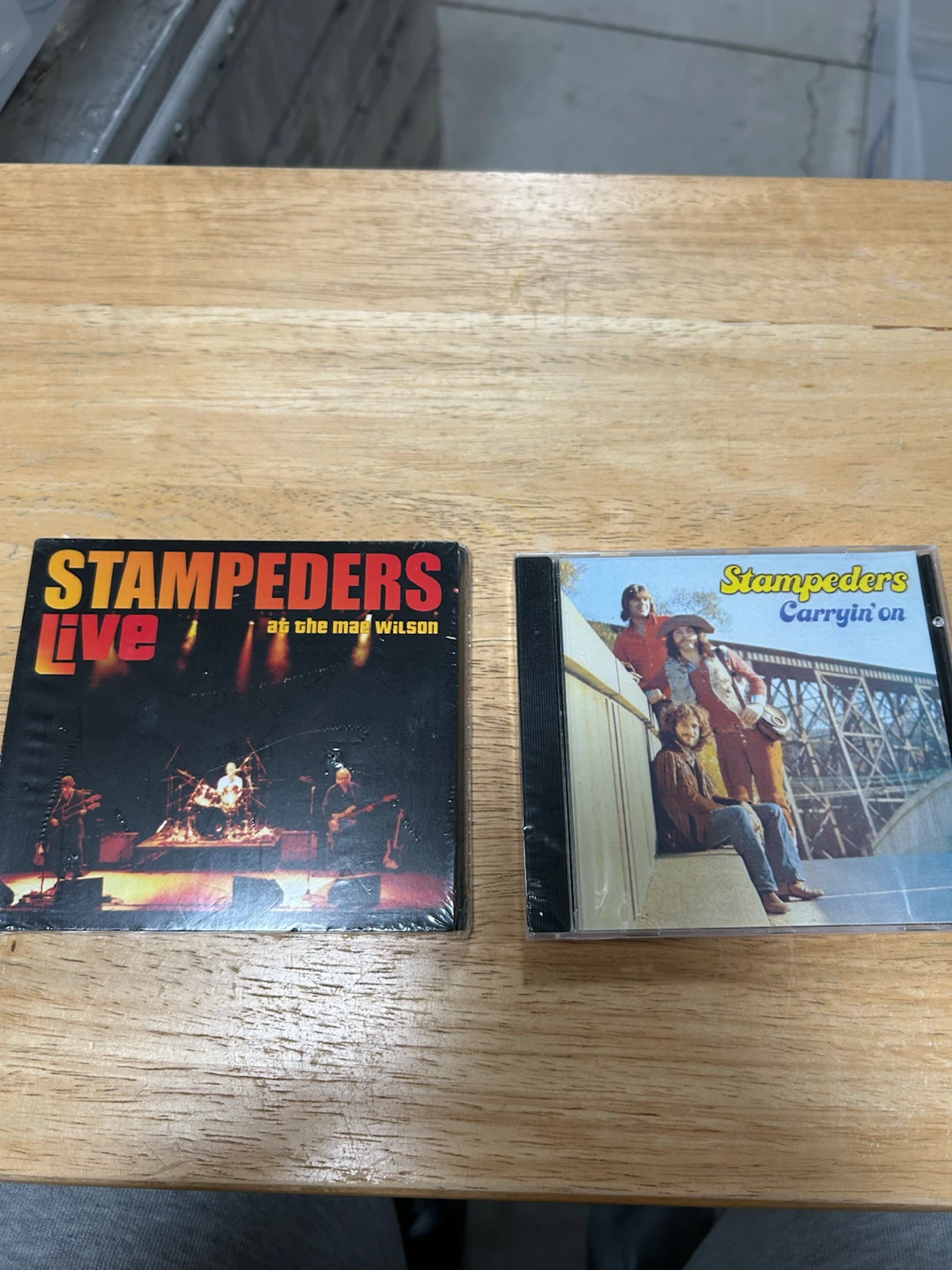 2 The Stampeders CDs: Live at the Mae Wilson & Carryin' on