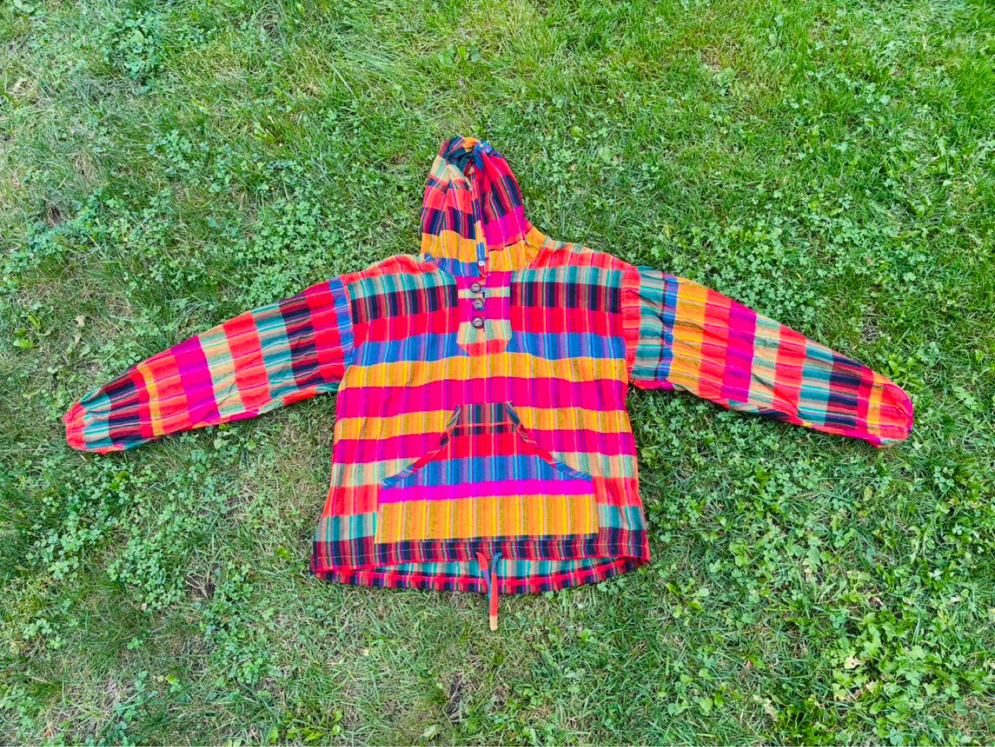 BN - Vintage Patterned Pullover Hoodie (M)