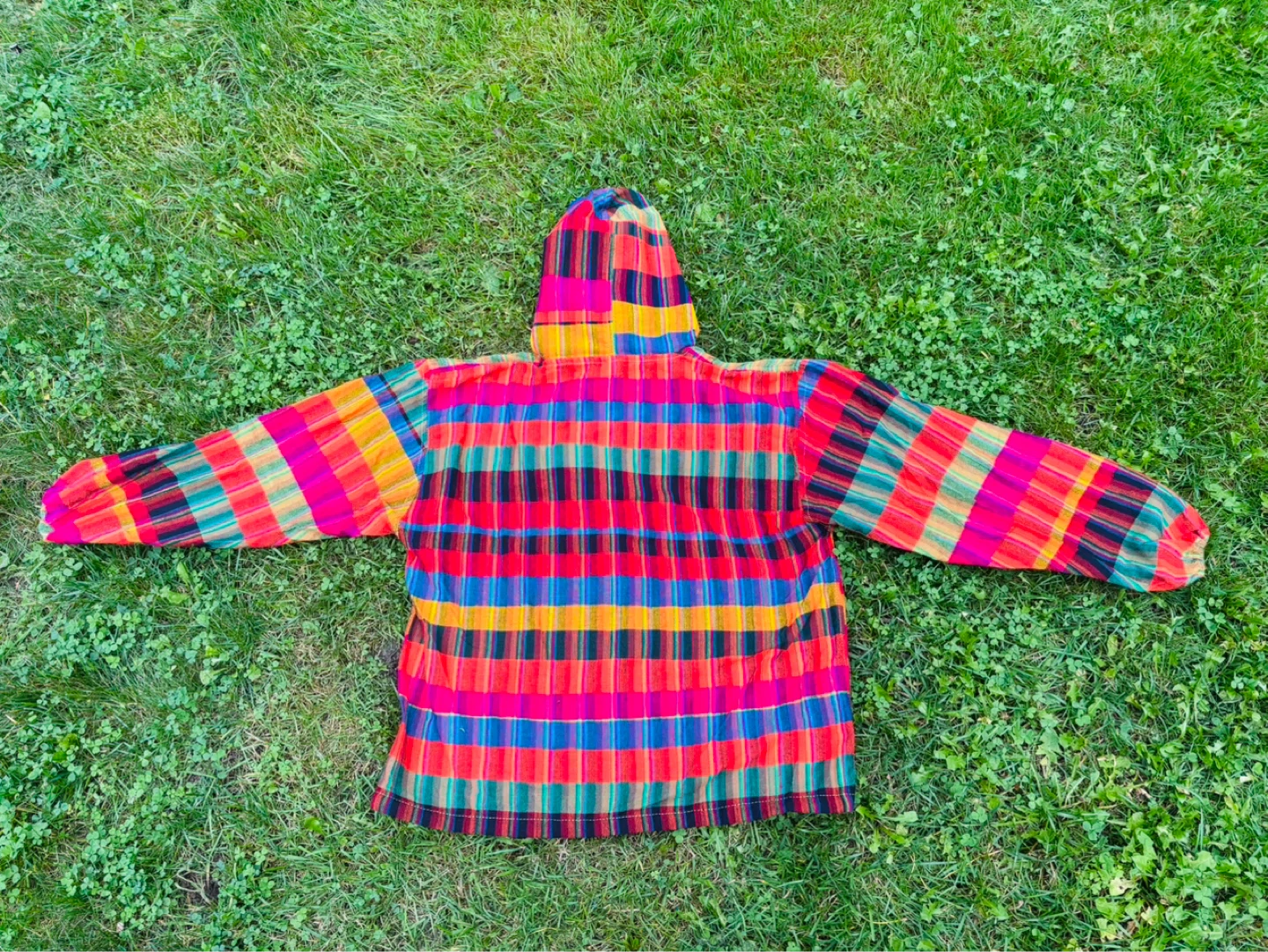 BN - Vintage Patterned Pullover Hoodie (M) - photo 3