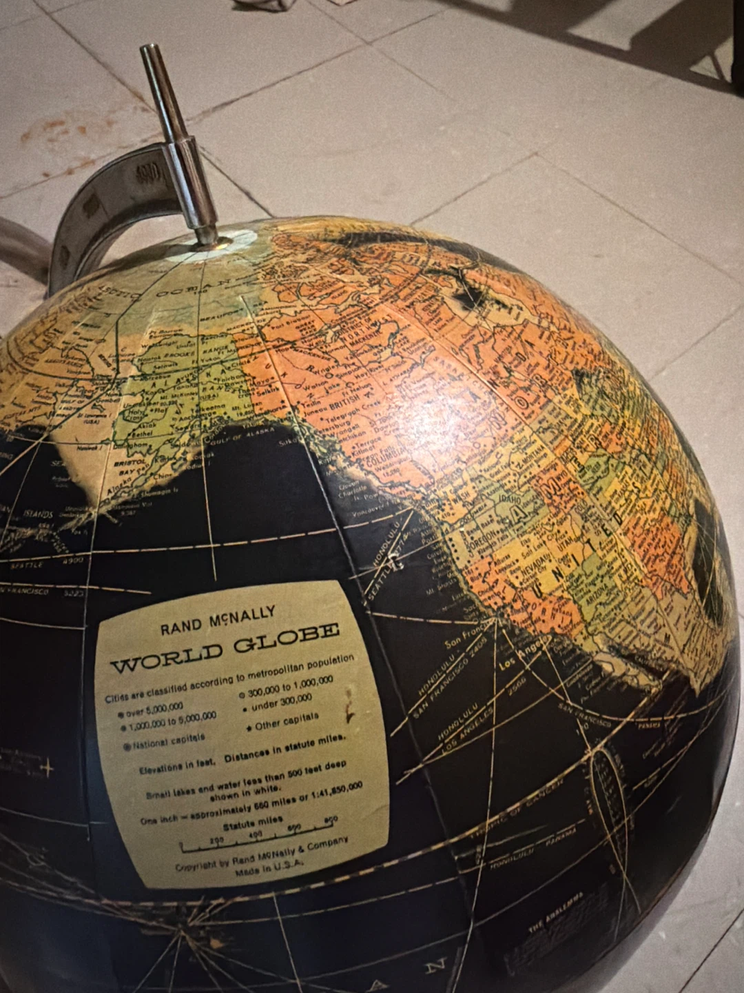 Vintage Rand McNally World Globe - photo 2