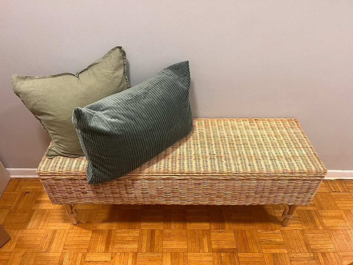 IKEA Tolkning Rattan Storage Bench