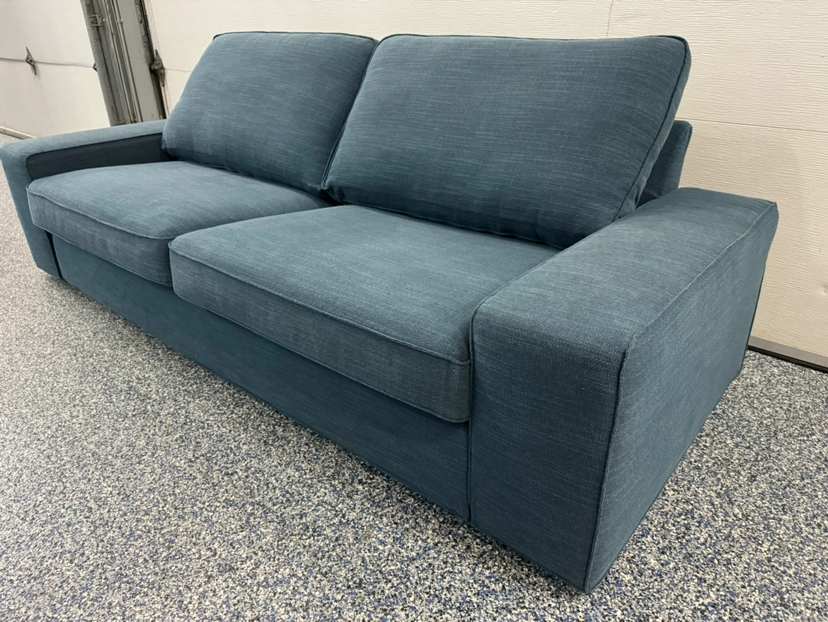 Blue Fabric Sofa - photo 2