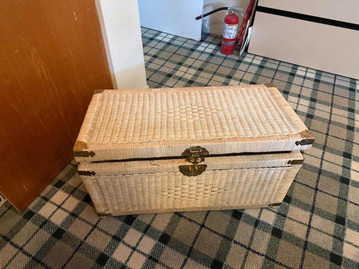 Wicker Storage Trunk