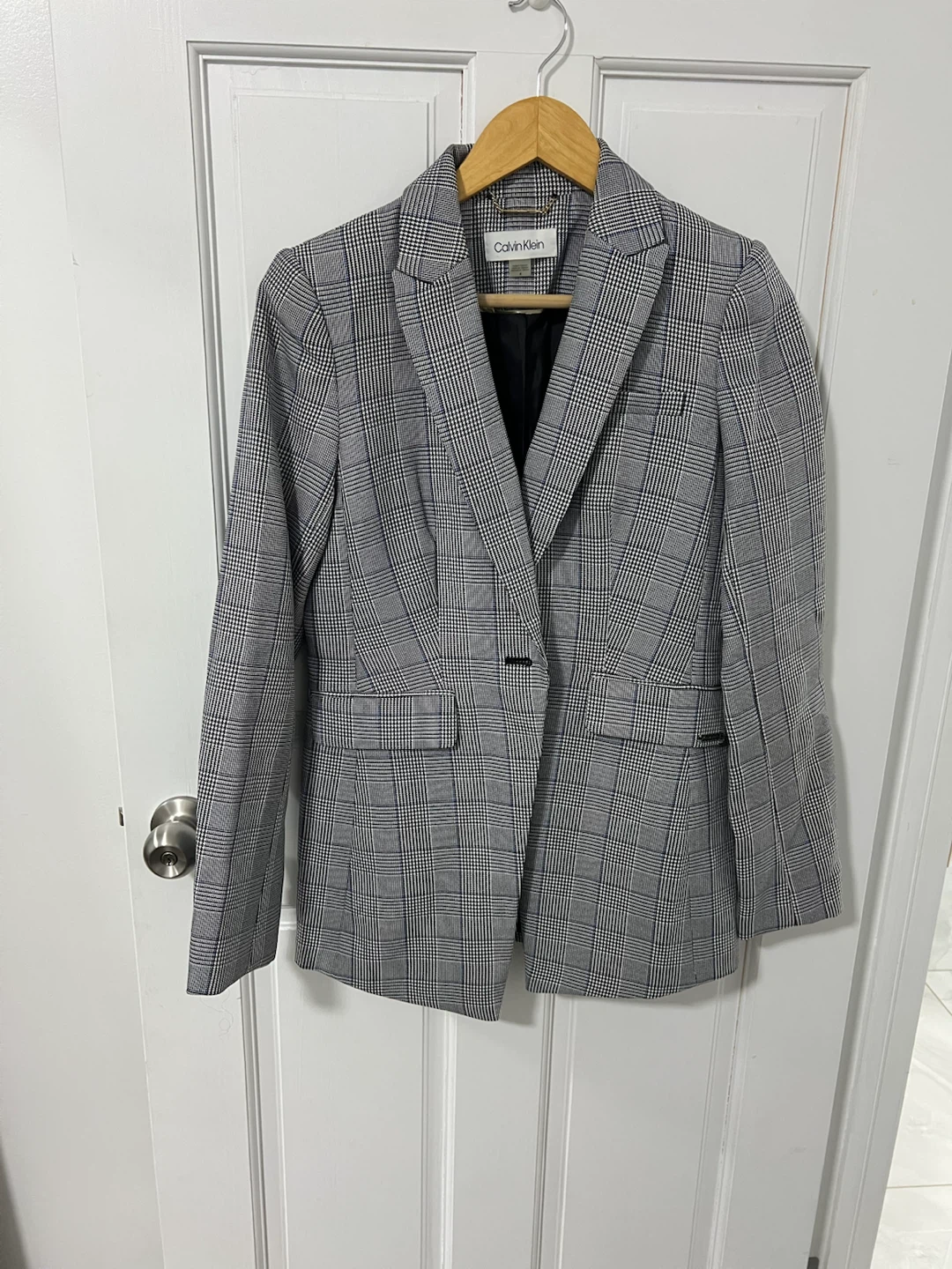 Calvin Klein Plaid Blazer