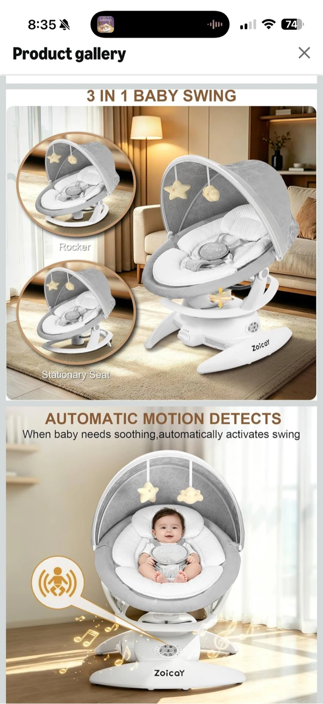 3-in-1 baby swings - photo 4