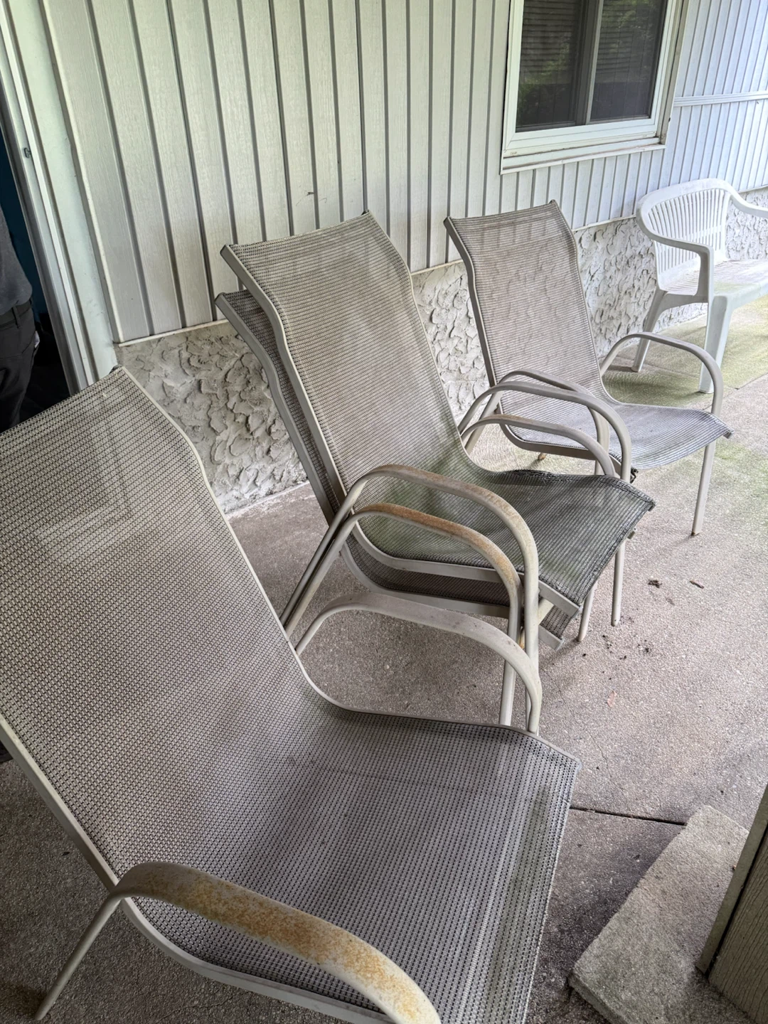 Patio Furniture Set with Chairs and Glass Table - photo 3