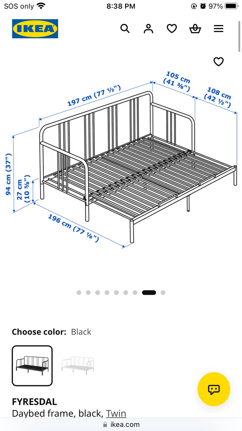 IKEA FYRESDAL Daybed Frame - photo 4