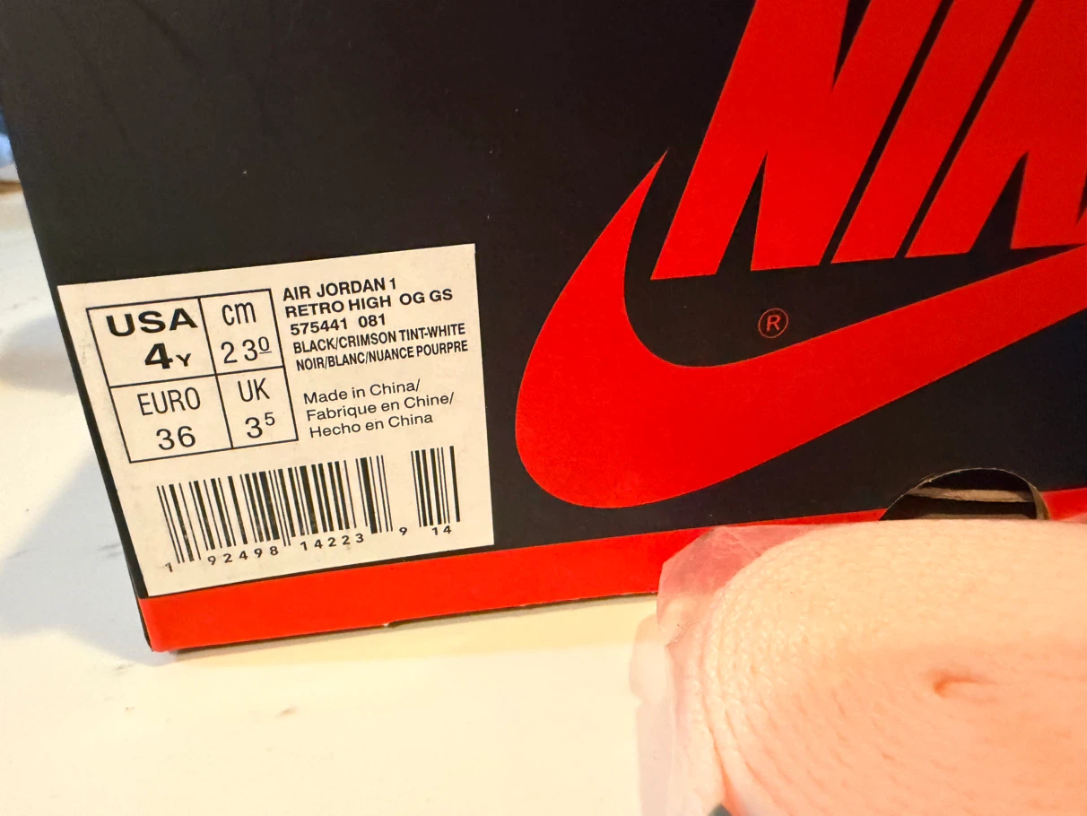 Nike Air Jordan 1 Retro High OG GS Crimson Tint - photo 2