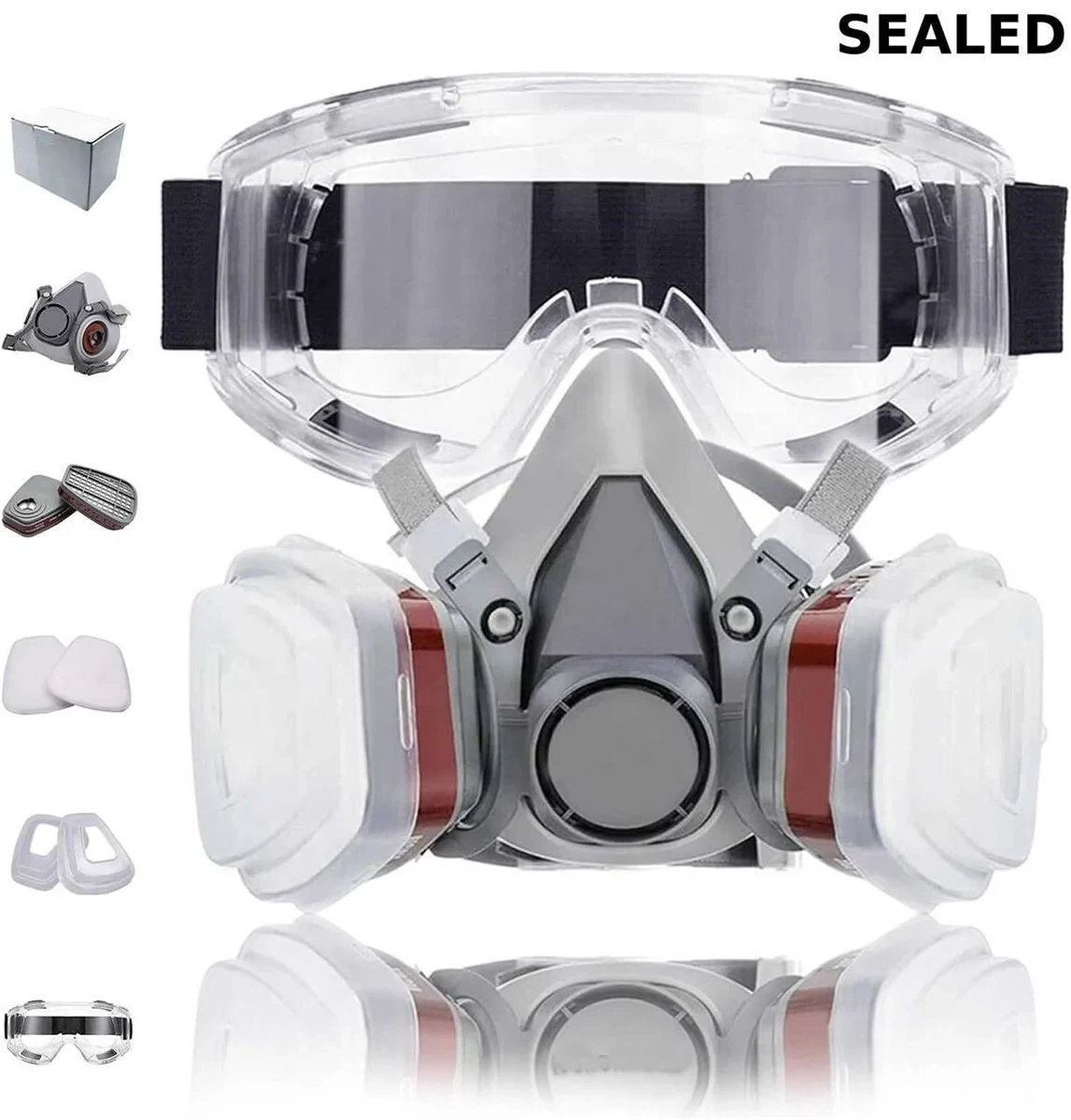 Respirator Mask and Goggles Set