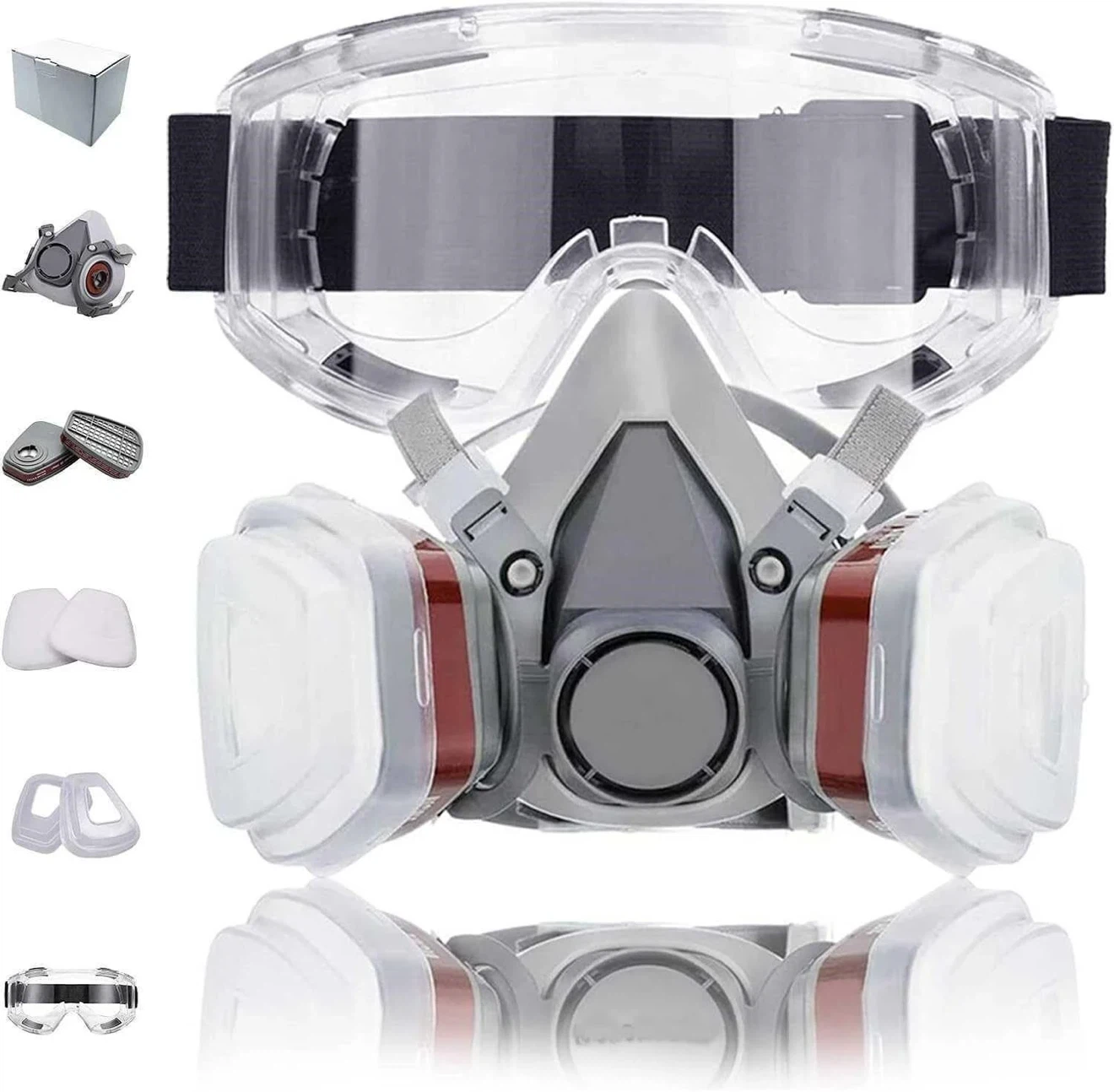 Respirator Mask and Goggles Set - photo 2