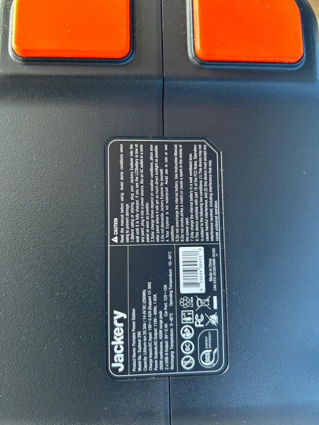 Jackery Portable Power Station (Explorer 290 290Wh) - photo 3