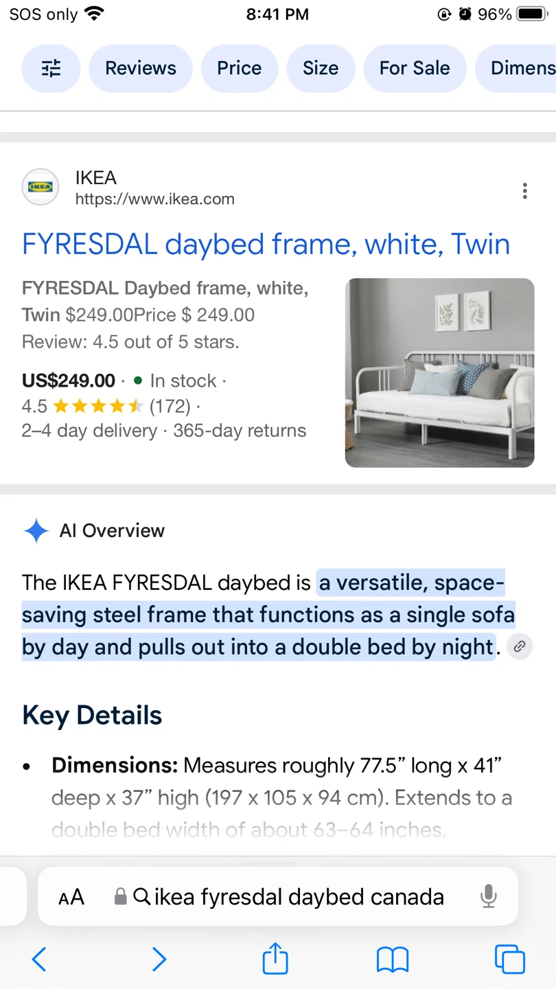 IKEA FYRESDAL Daybed Frame - photo 5