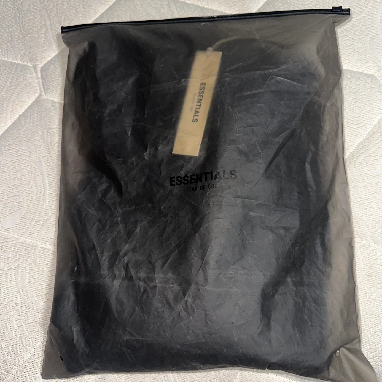 Essentials Hoodie - Black, size Small