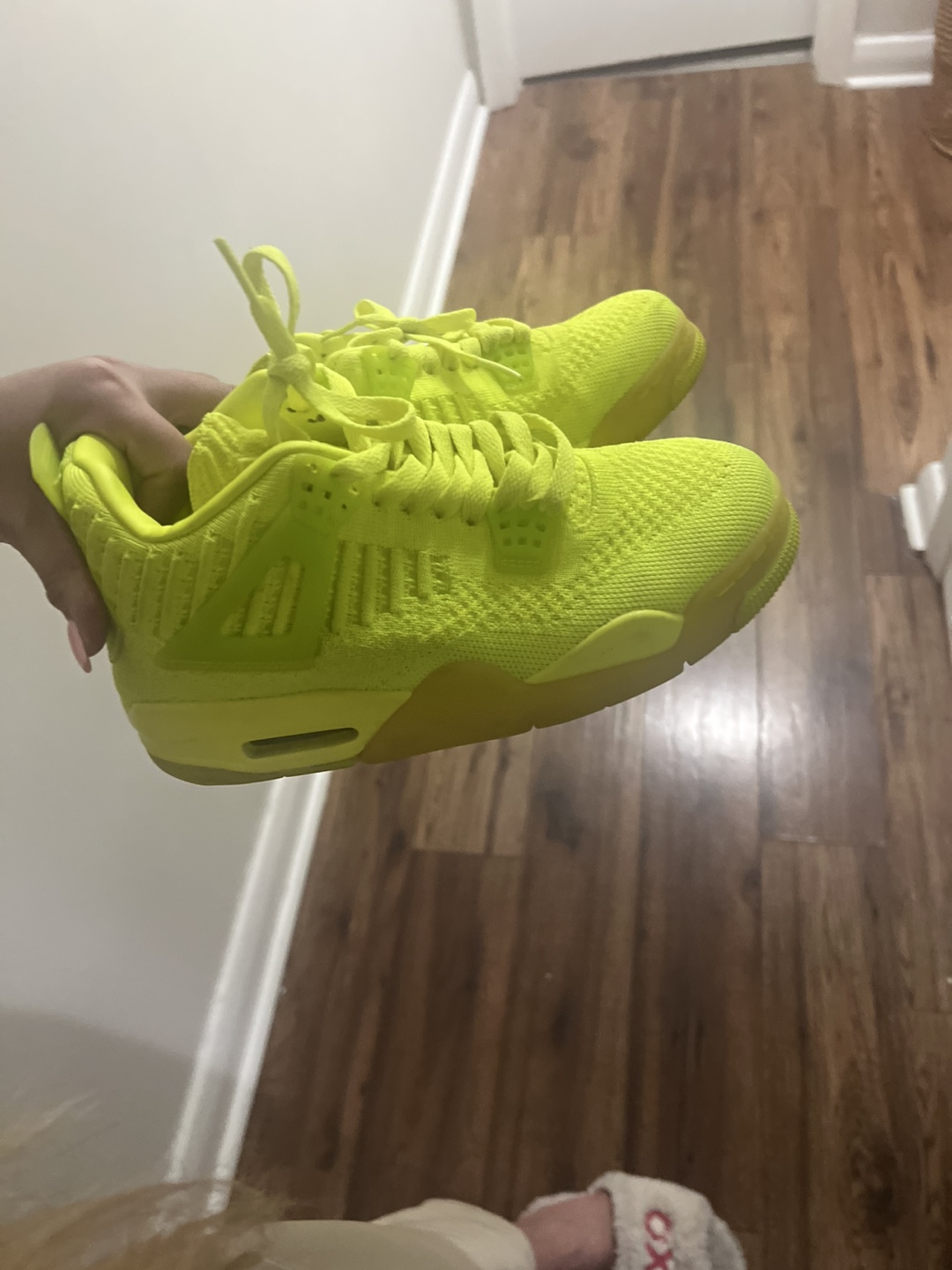 Jordan 4 Flyknit Volt Sneakers - photo 4