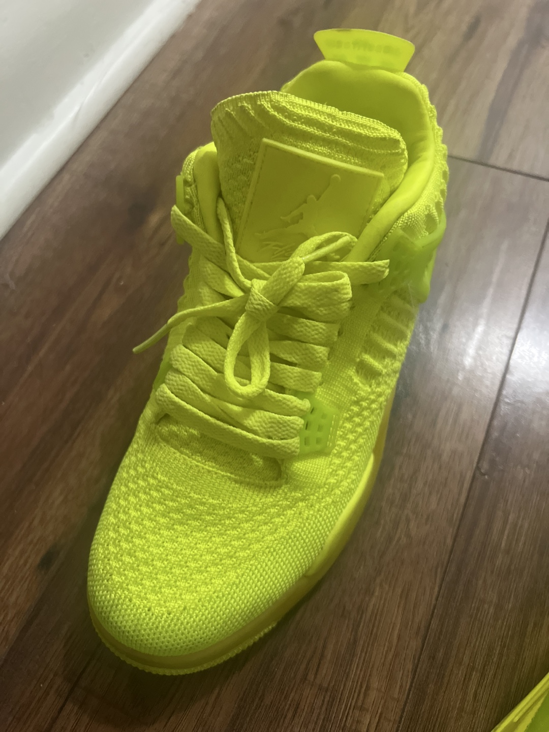 Jordan 4 Flyknit Volt Sneakers - photo 2