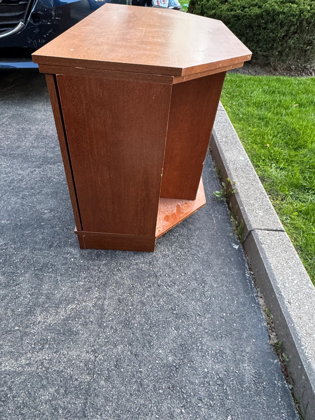 Wooden Corner TV Stand - photo 3