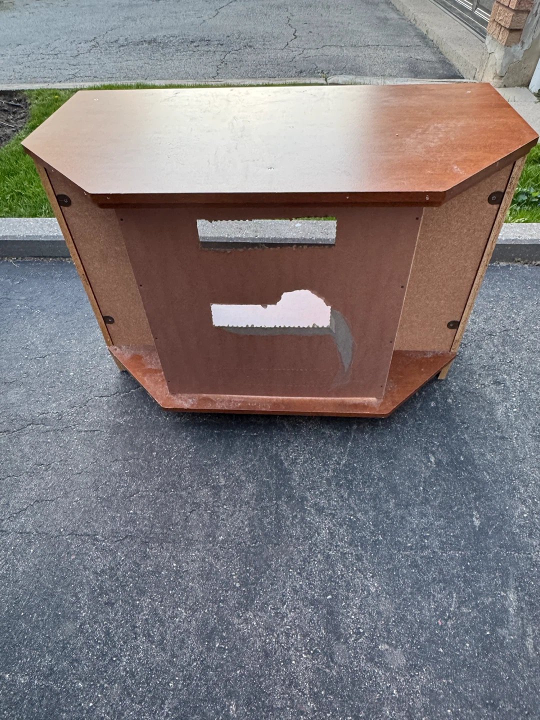 Wooden Corner TV Stand - photo 4