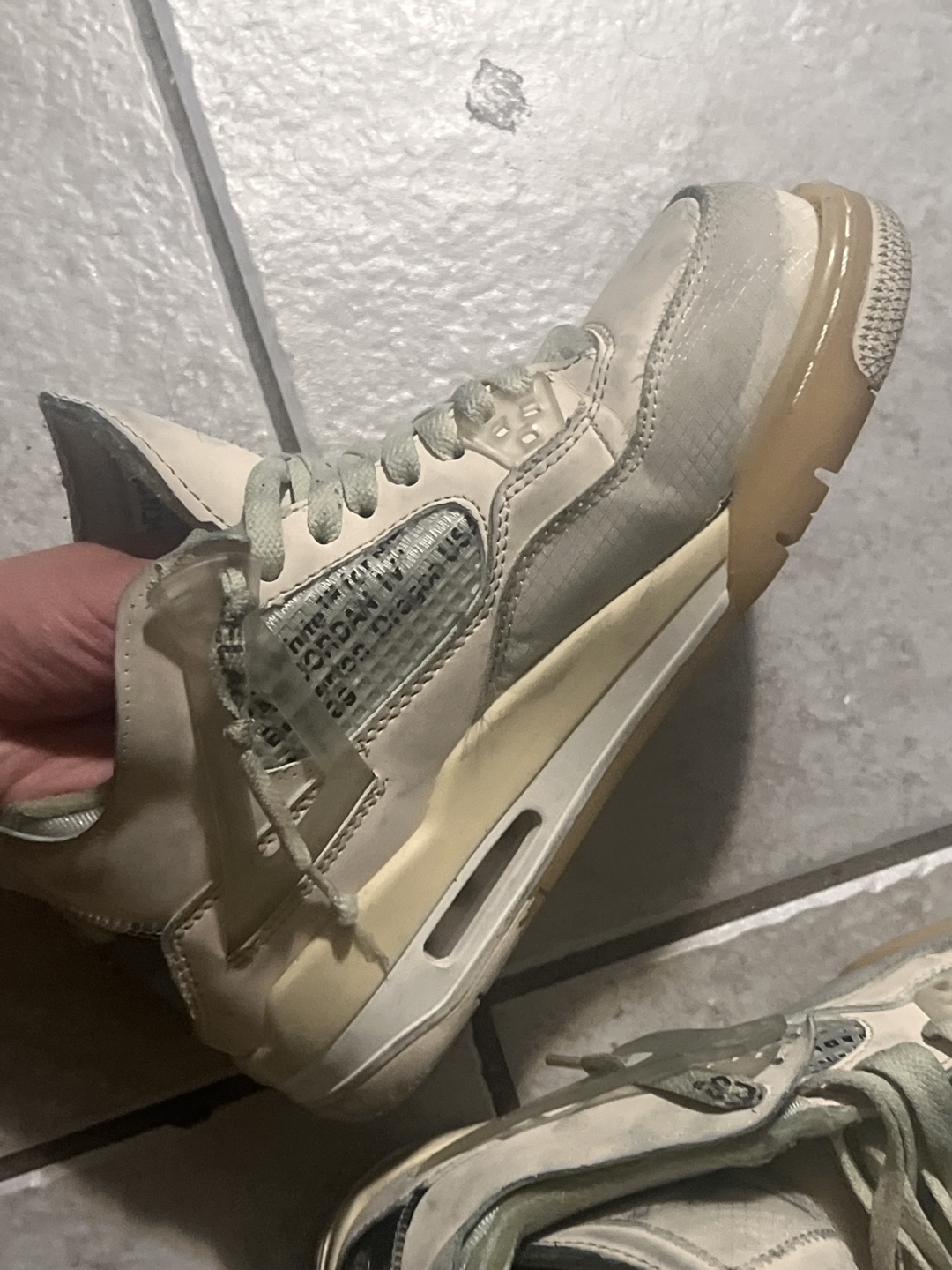 Nike Air Jordan 4 Off-White Sail - photo 2