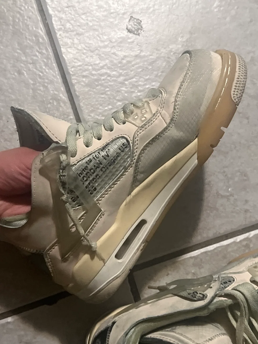 Nike Air Jordan 4 Off-White Sail - photo 2