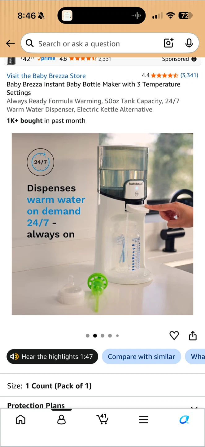 Baby Brezza Instant Baby Bottle Maker