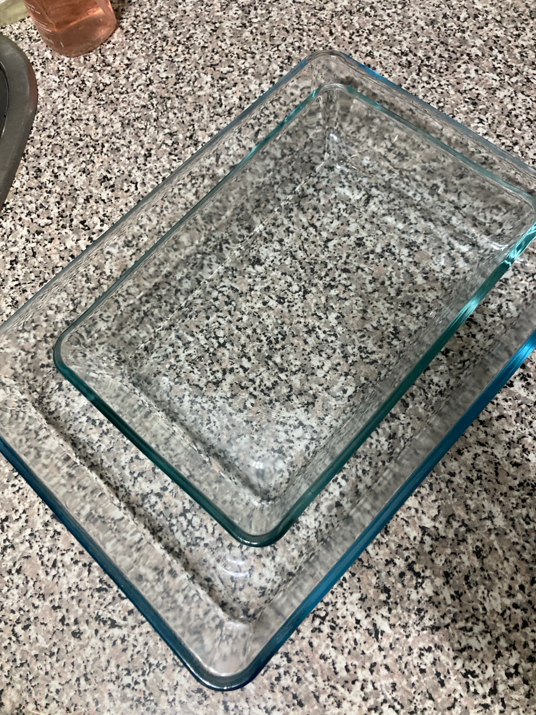 Set of 2 IKEA MIXTUR Oven/serving dish, clear glass - photo 3