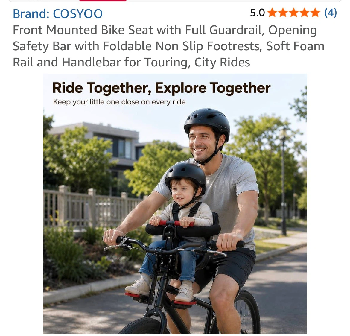 Babybike Front Mounted Bike Seat for Kids - photo 4