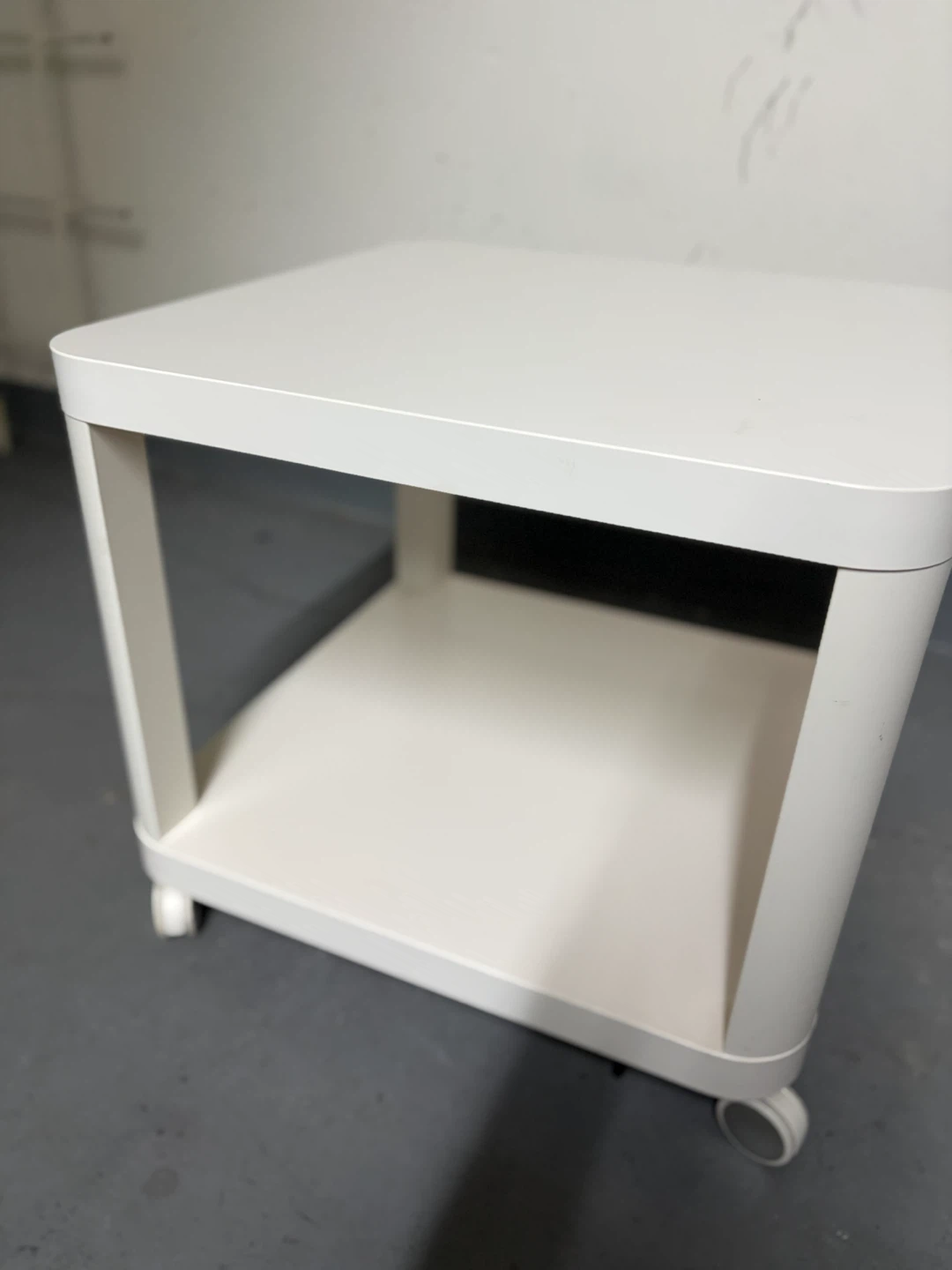 IKEA Side Table on Wheels