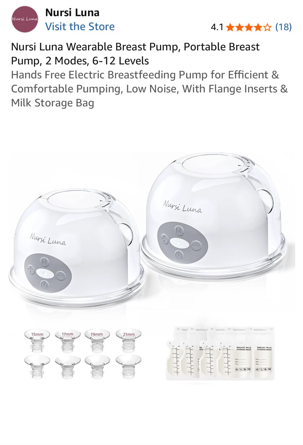 (Brand new)Nursi Luna Wearable Breast Pump