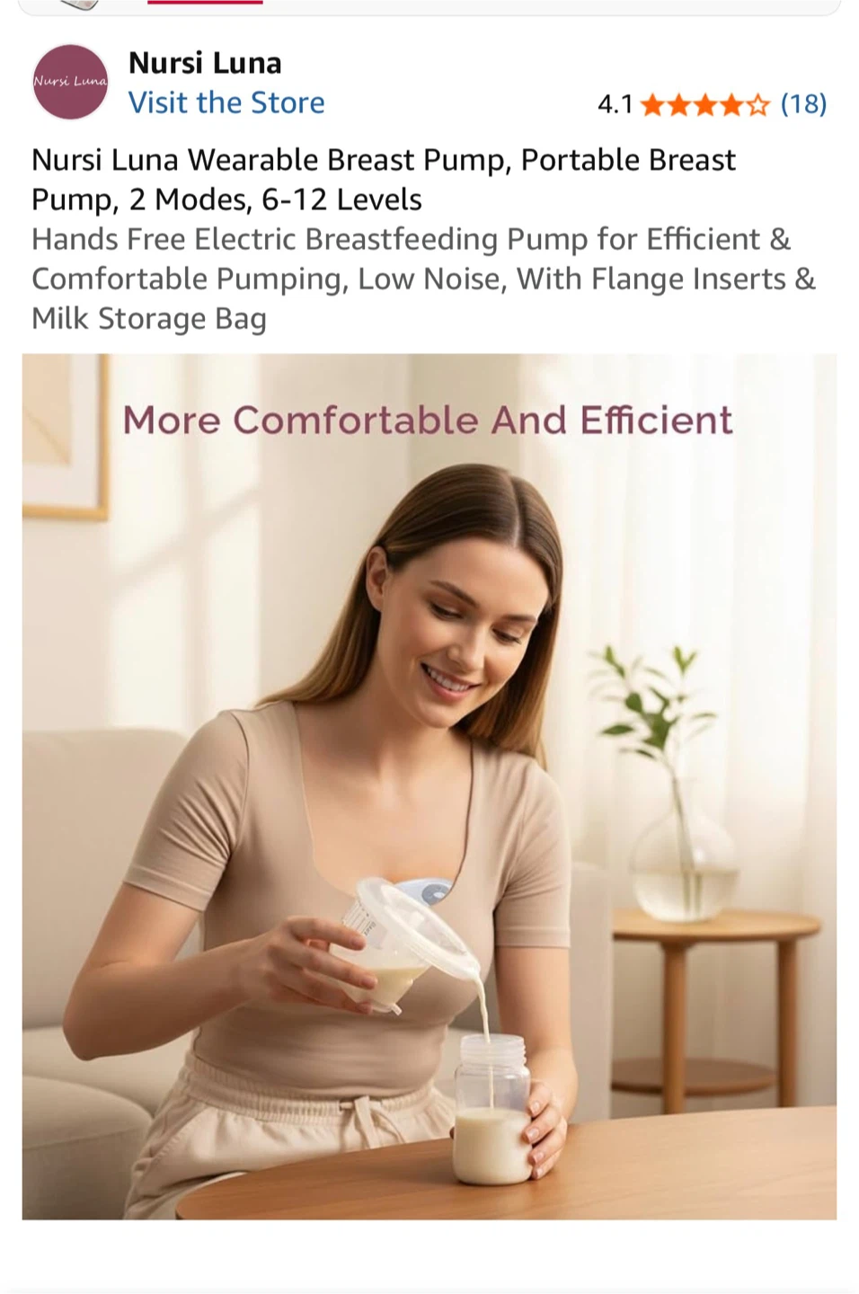 (Brand new)Nursi Luna Wearable Breast Pump - photo 2