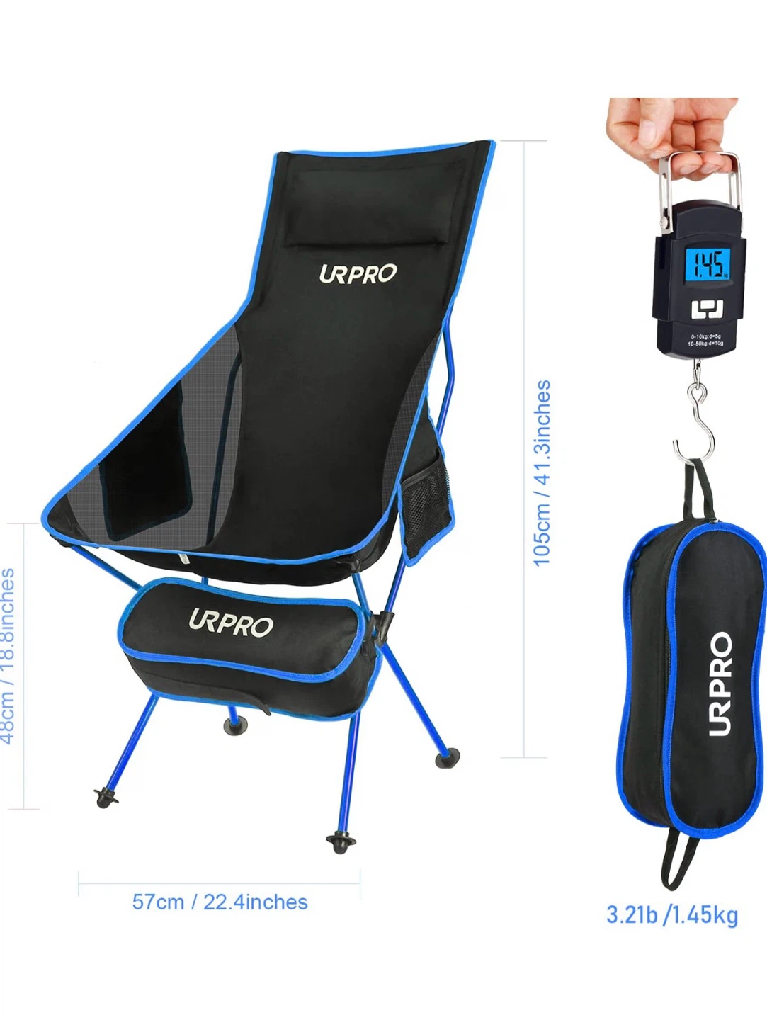 URPRO Portable Folding Camping Chair - photo 3