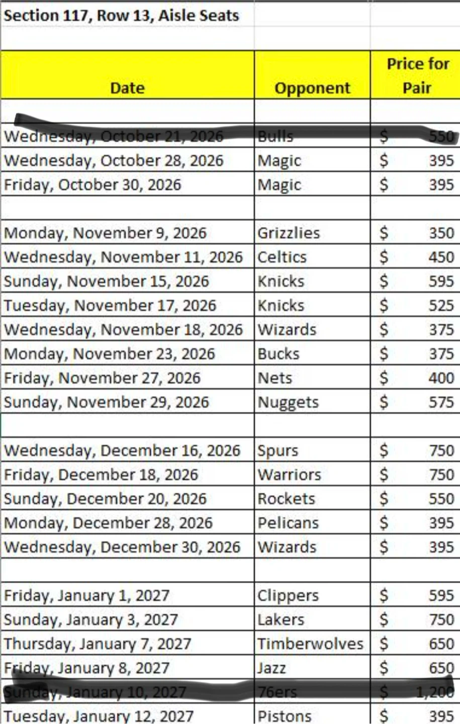 Raptors 2026/27 🏀 Lower Bowl, Aisle 🏀 - photo 2