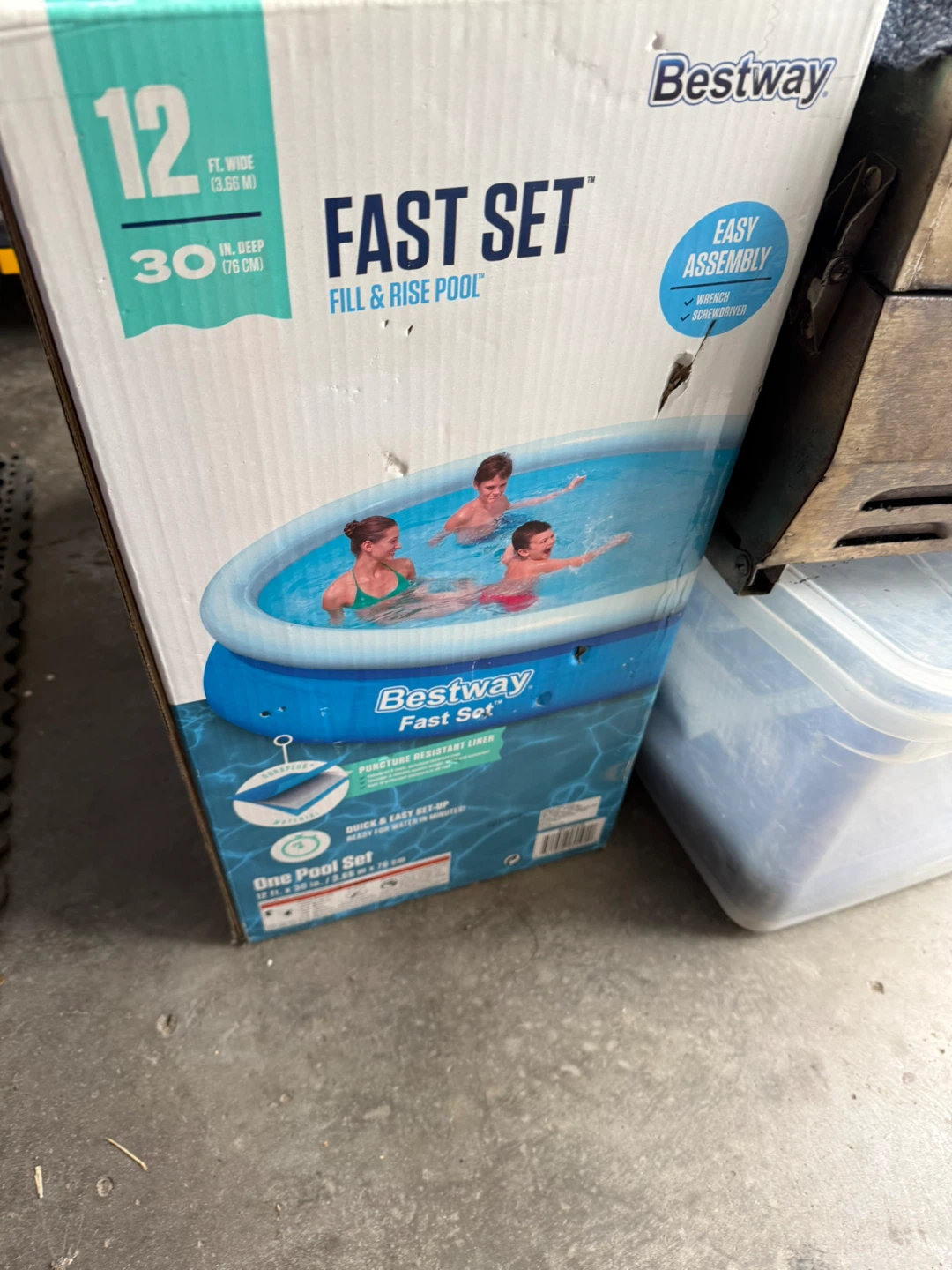 Bestway Fast Set Fill & Rise Pool 12ft x 30in
