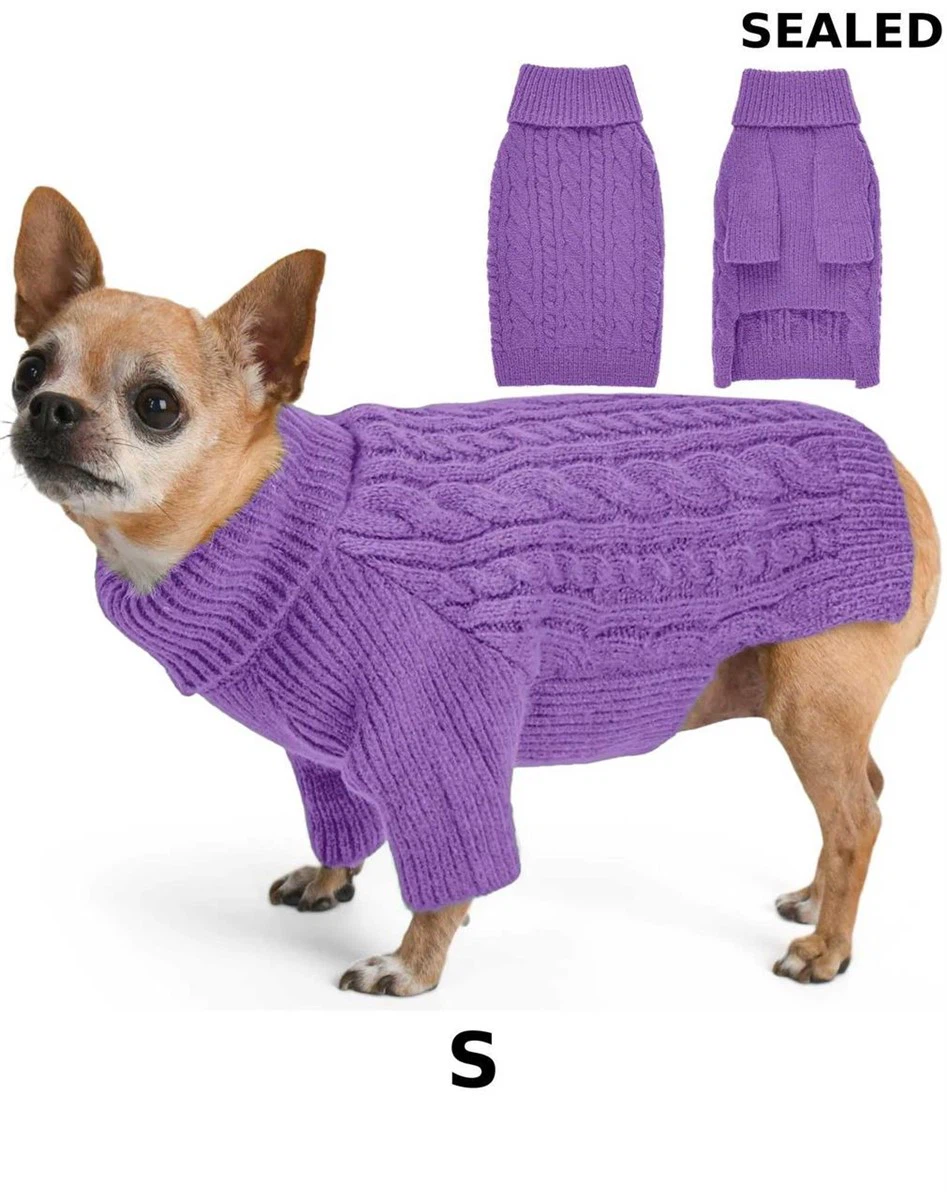 Purple Dog Sweater Size S
