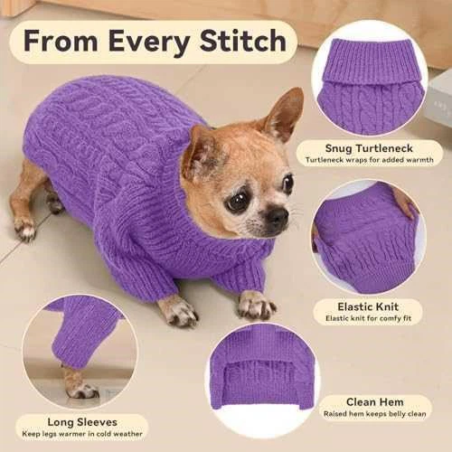 Purple Dog Sweater Size S - photo 3