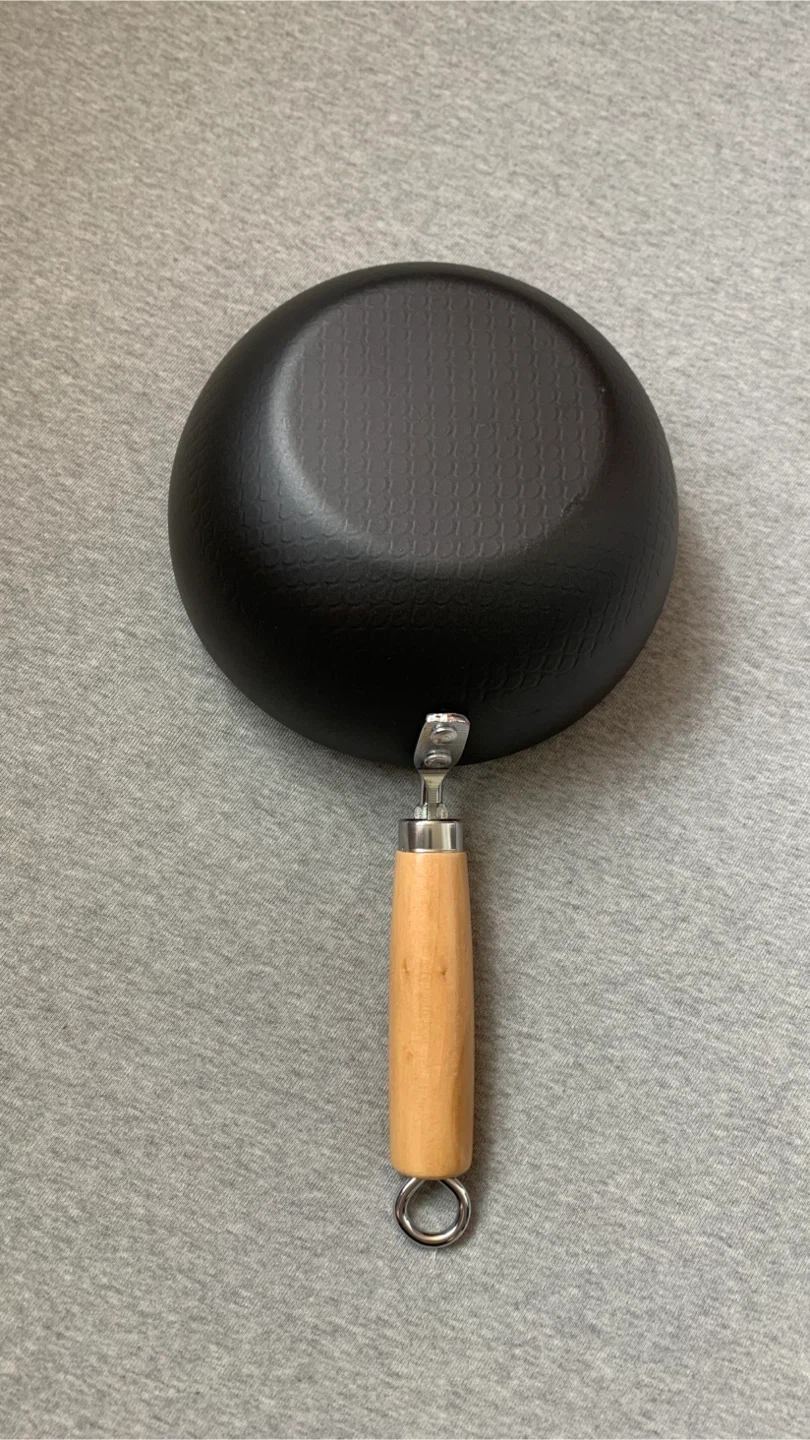 Single Handle Non-stick Small Iron Wok Pan - photo 2