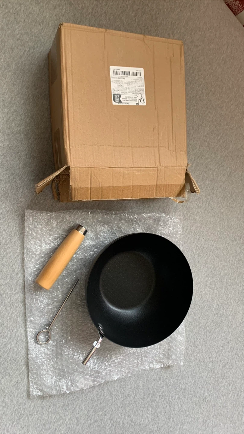Single Handle Non-stick Small Iron Wok Pan - photo 3