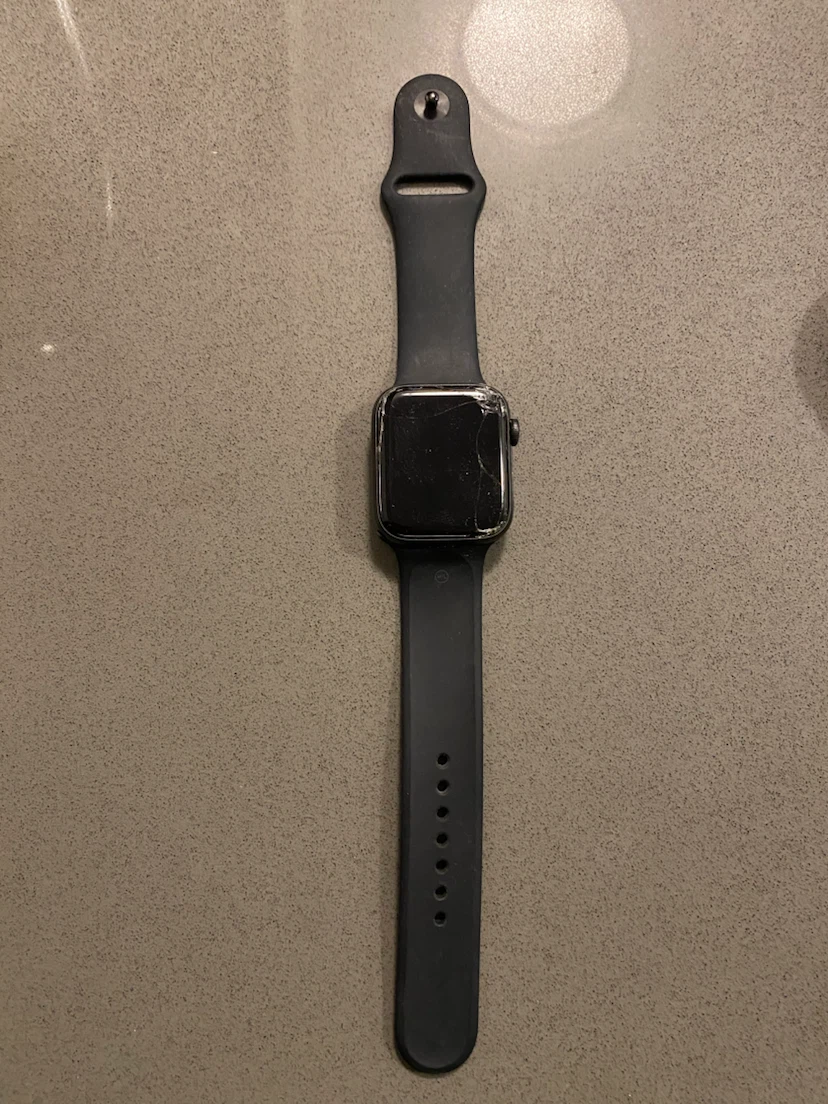 Apple Watch with charger