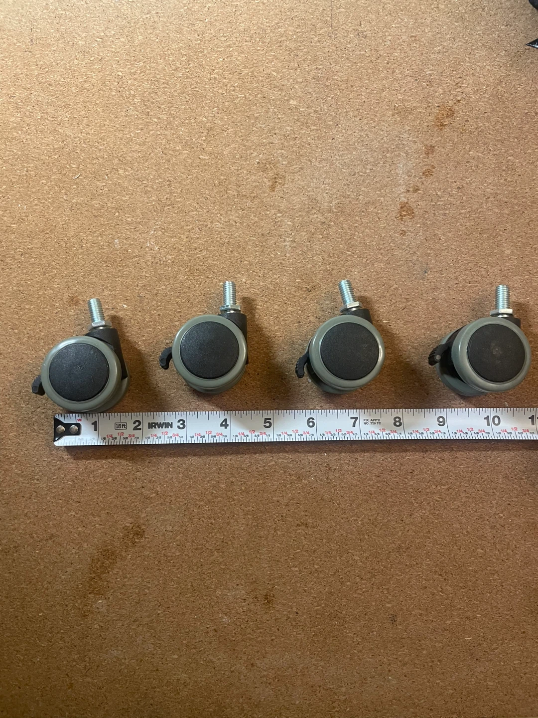 Set of 4 Threaded Stem Casters - photo 3