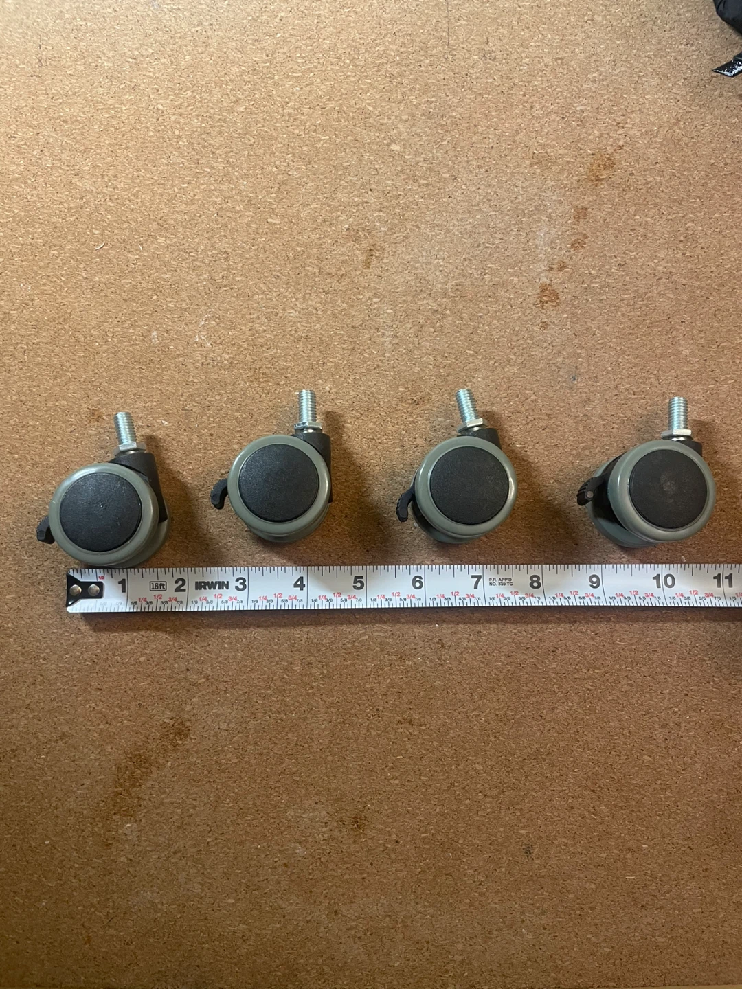 Set of 4 Threaded Stem Casters - photo 4