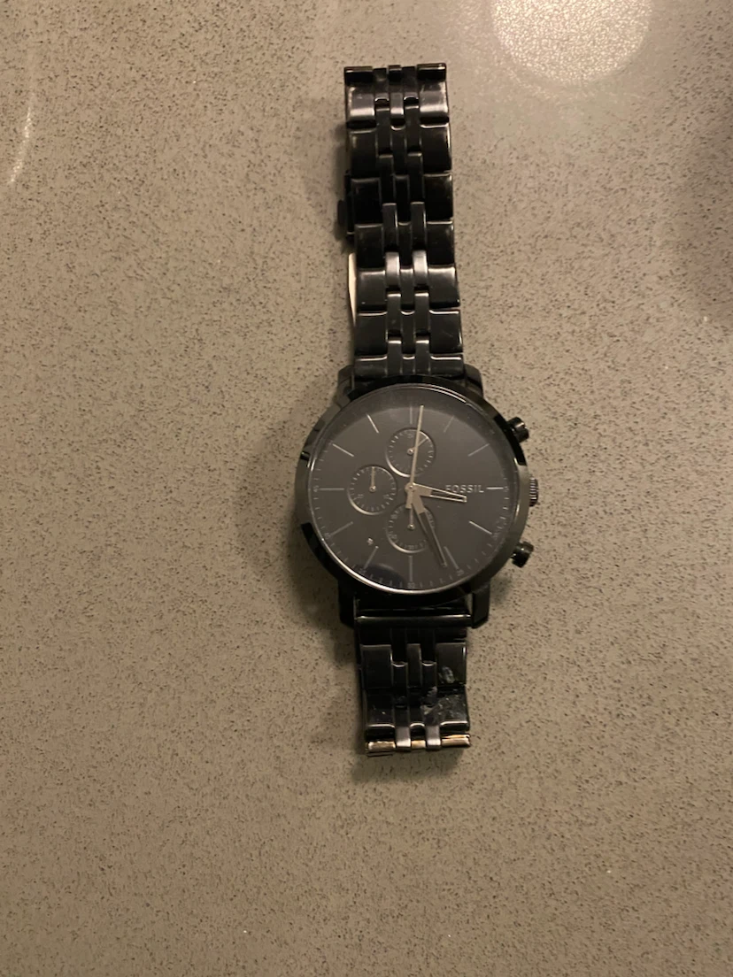 Fossil Black Chronograph Watch
