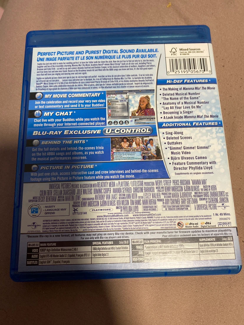 Mamma Mia! The Movie Blu-ray - photo 3