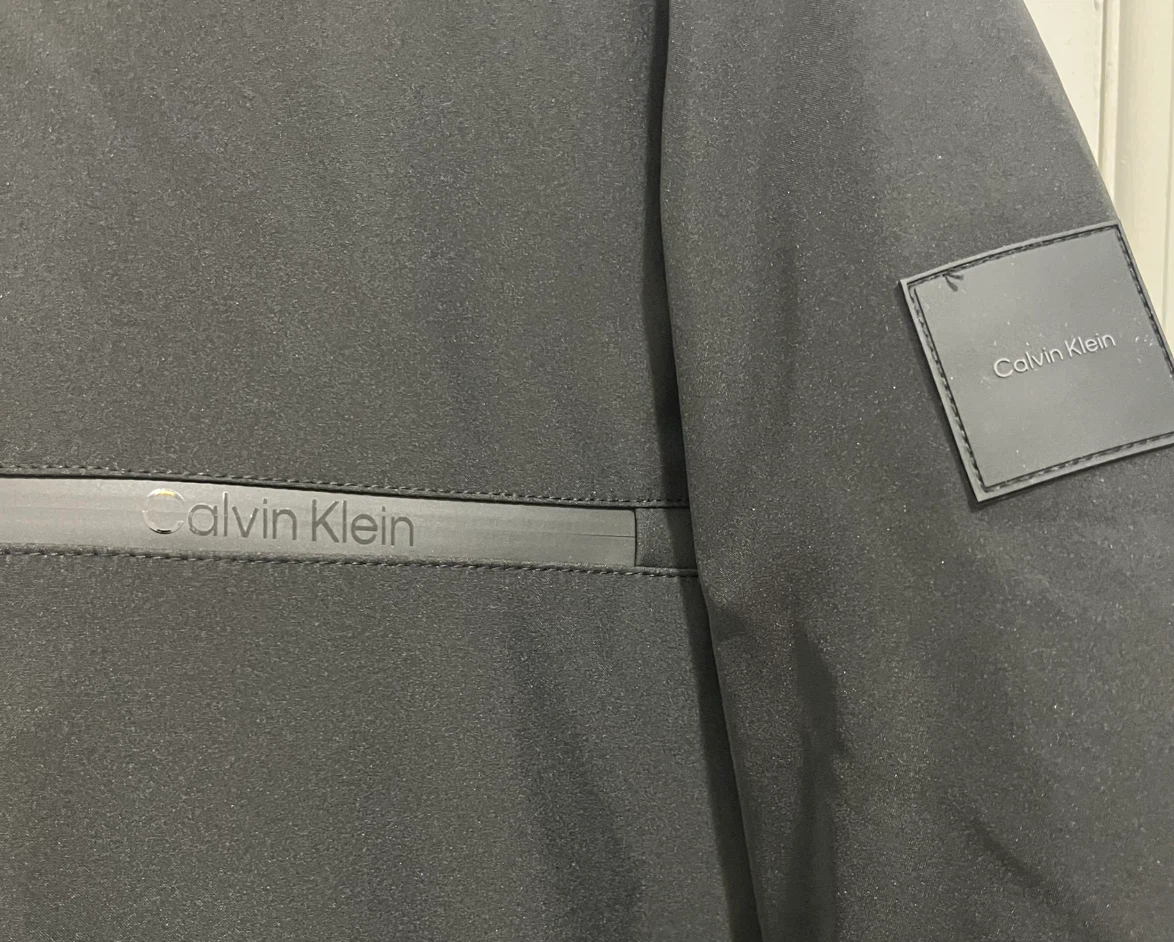 Calvin Klein Black Hooded Jacket - Medium