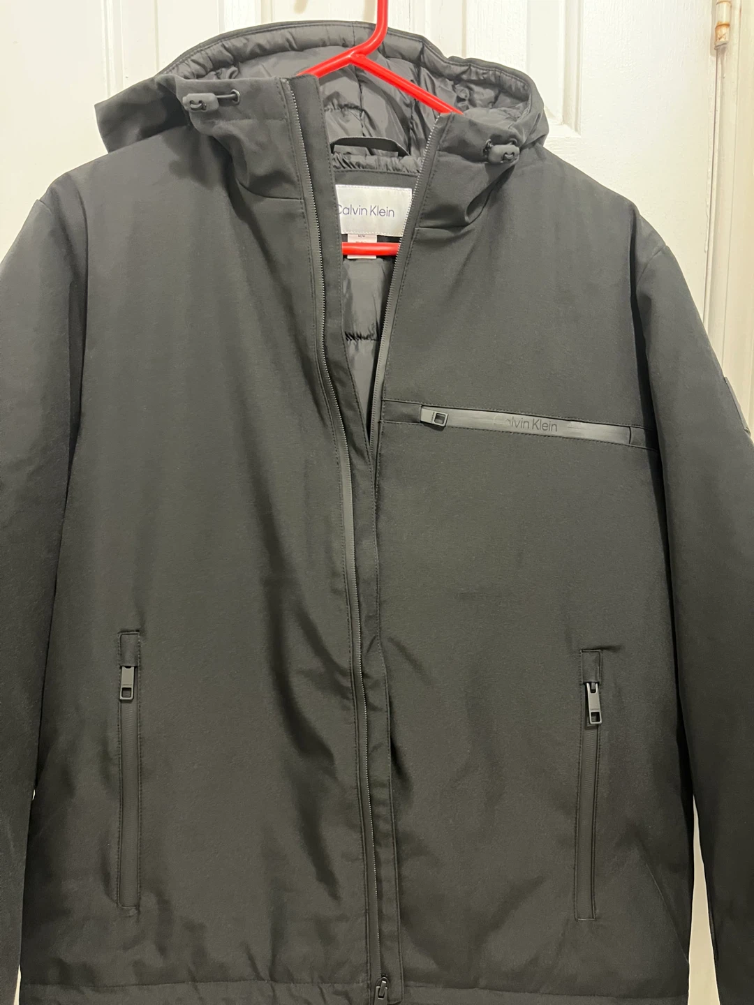 Calvin Klein Black Hooded Jacket - Medium - photo 4