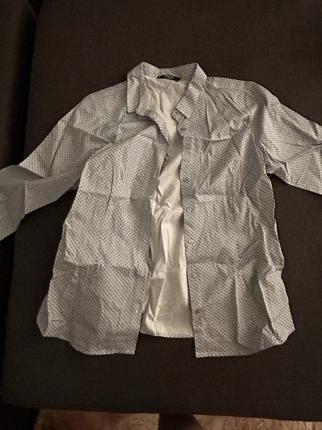 Patterned Button-Down Shirt