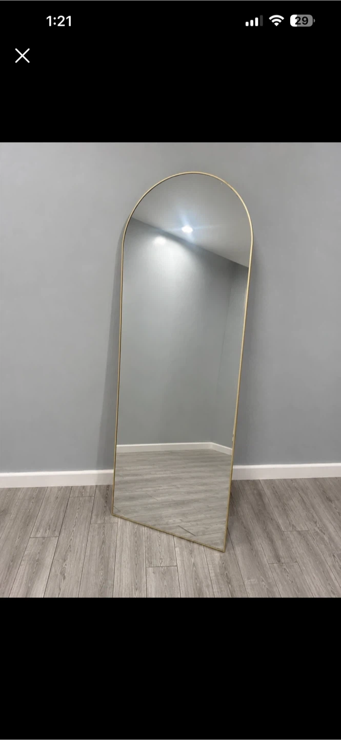 Arched Full Length Floor Mirror - photo 2