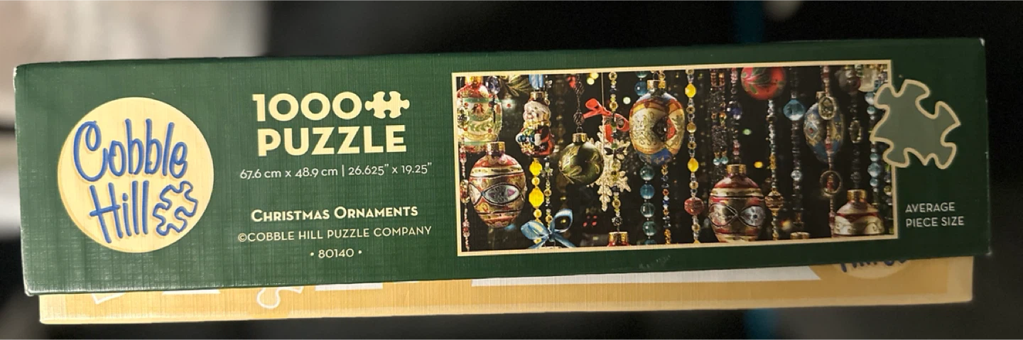 Cobble Hill Christmas Ornaments 1000 Piece Puzzle - photo 3