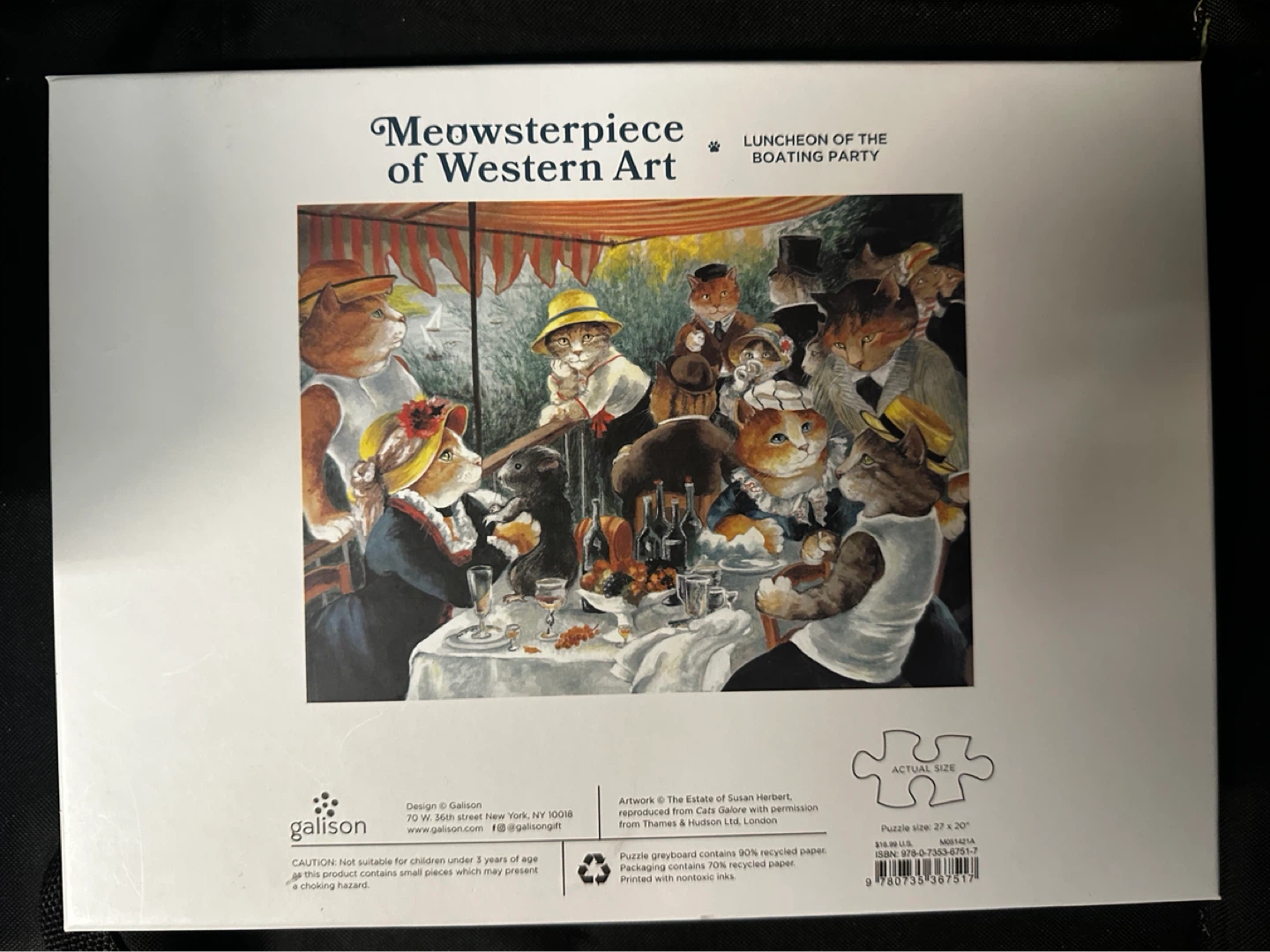 Galison Meowsterpiece Jigsaw Puzzle - photo 2